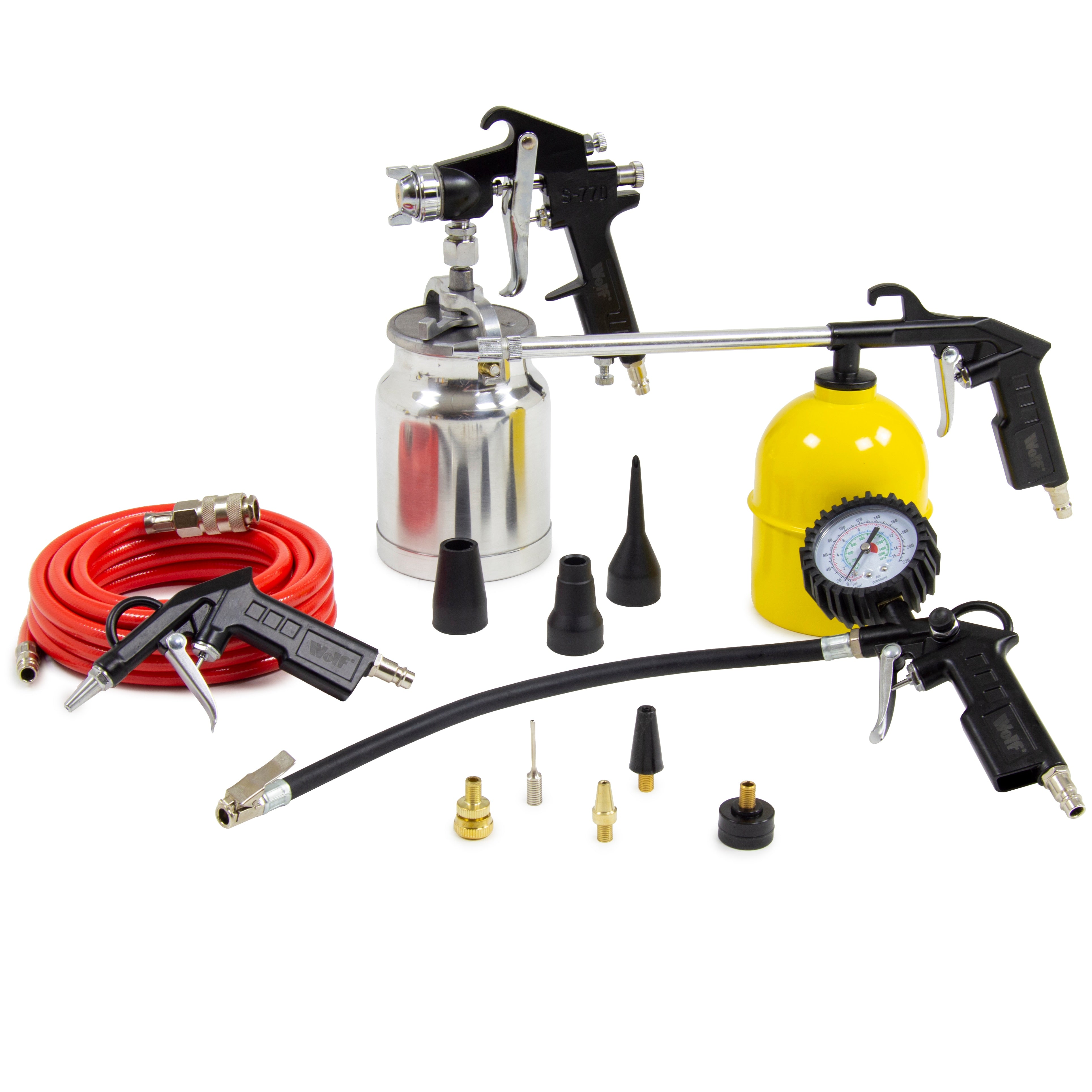 Wolf 13pc Professional Air Spray / Inflator Kit