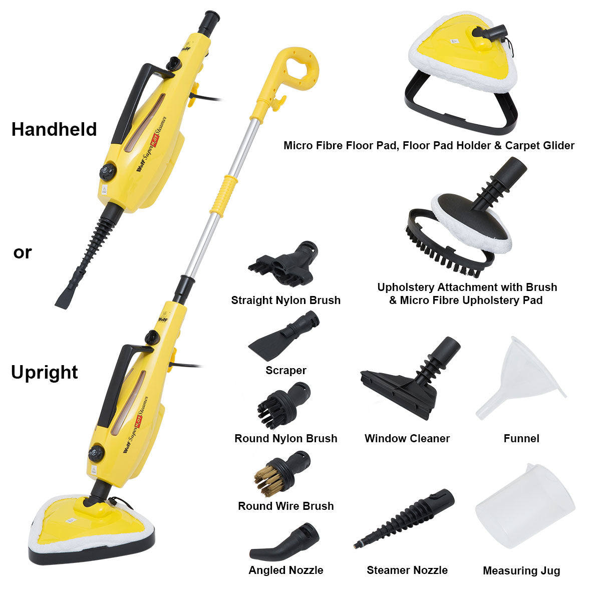 Wolf Super H2OT 12in1 Steam Cleaner 1500