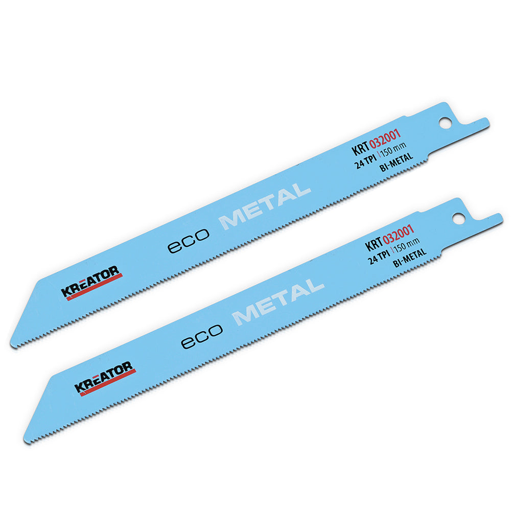 Kreator 2pc 150mm Metal Reciprocating Saw Blades