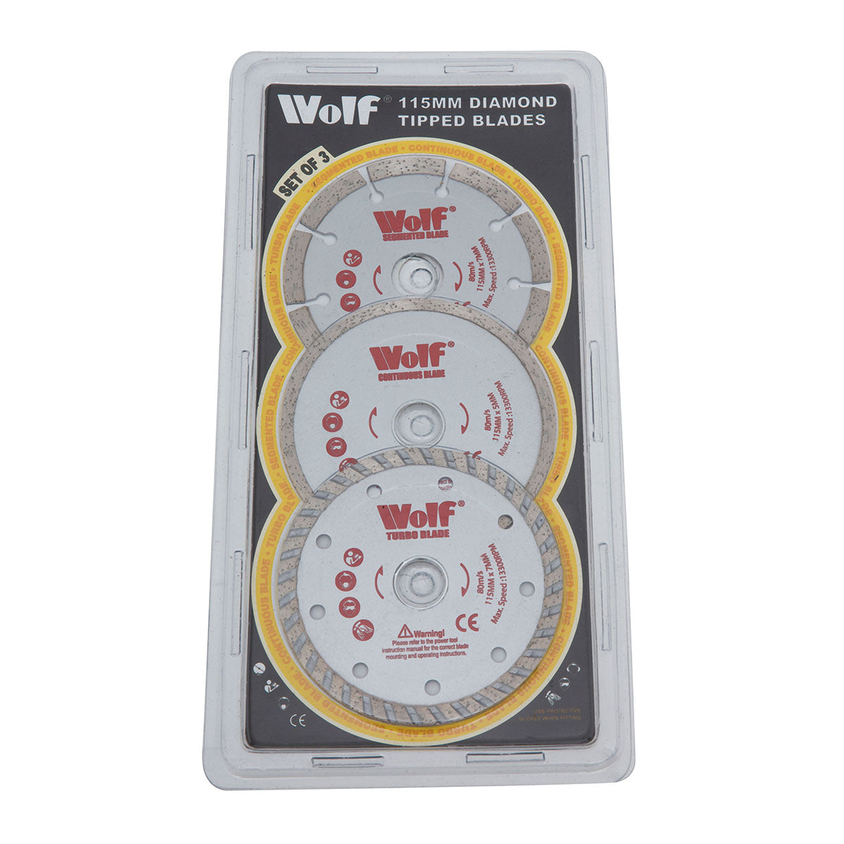 Wolf 115mm Diamond Cutting Discs - Pack of 3 - Image 4