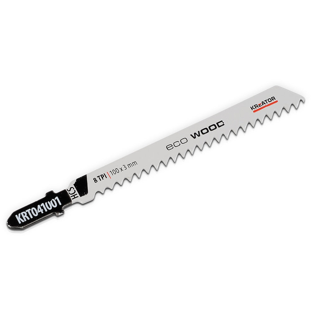 Kreator Jigsaw Wood Blade 8TPI 100x3mm HCS KRT041030 - Image 1