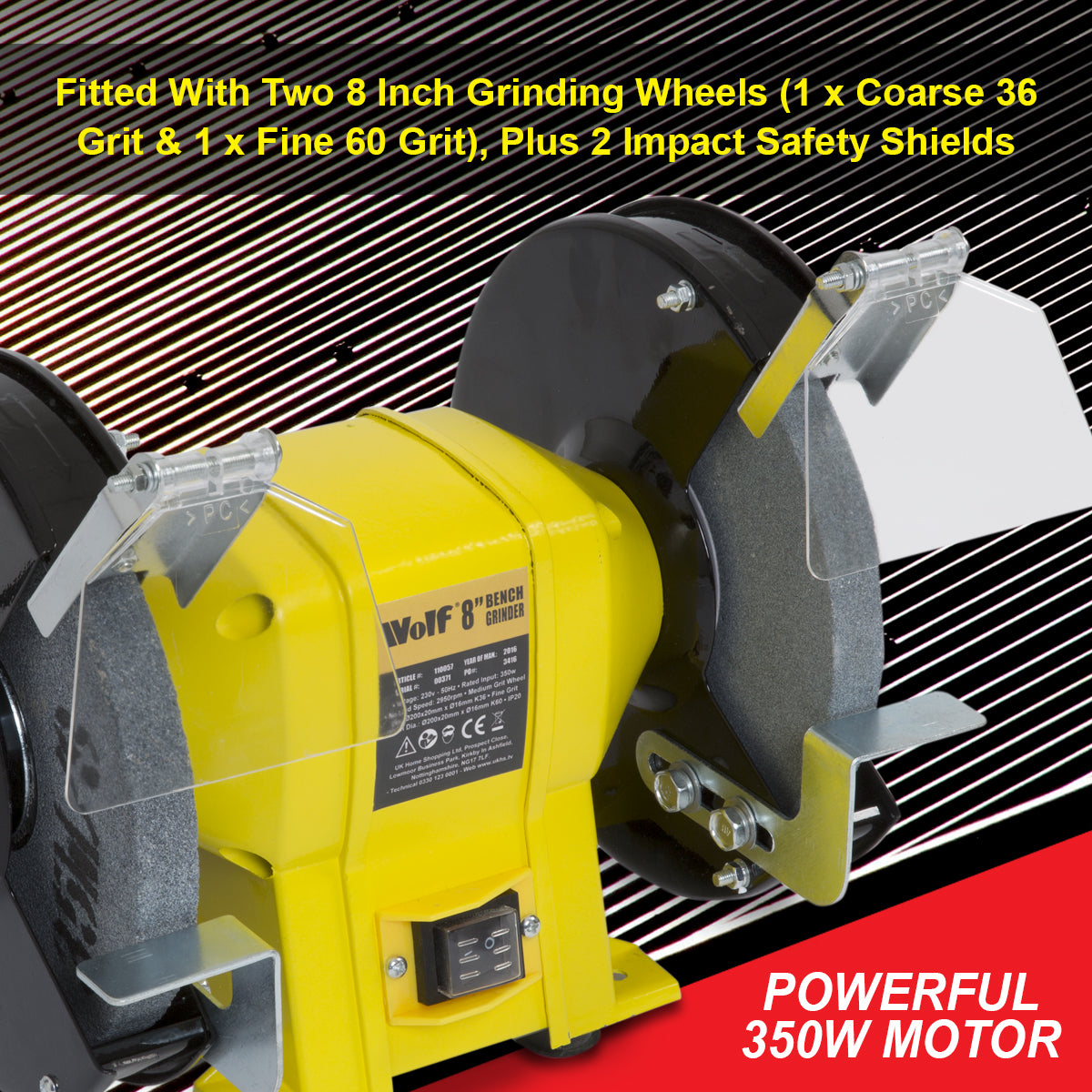 Wolf 8" Bench Grinder