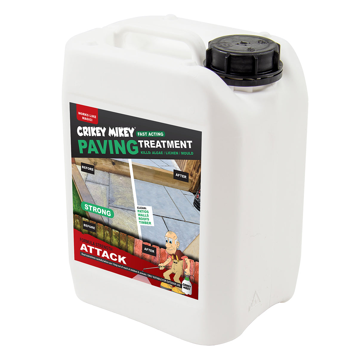 Crikey Mikey Attack Outdoor Treatment Wizard 5L Top-Up - Image 1