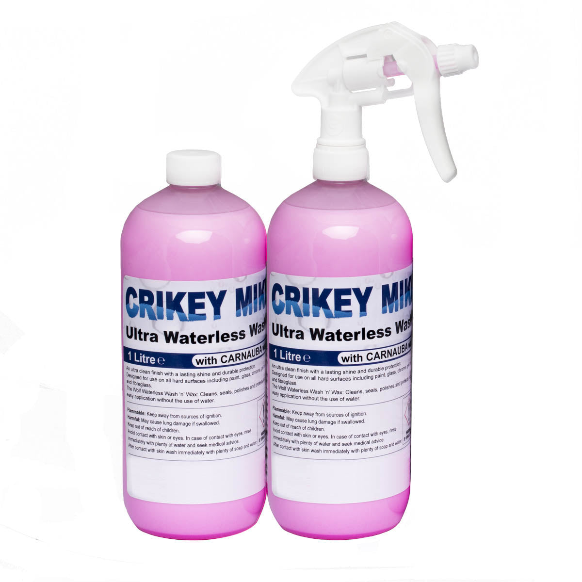 Crikey Mikey Ultra Waterless Wash 'n' Wax with Carnauba Wax Kit