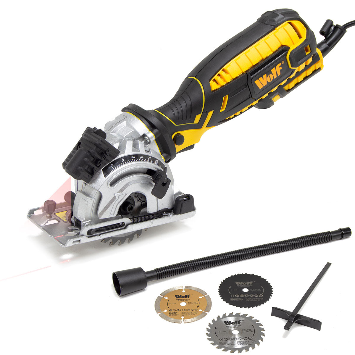 Wolf 89mm Plunge Saw 705w with Sure Grip - Image 1