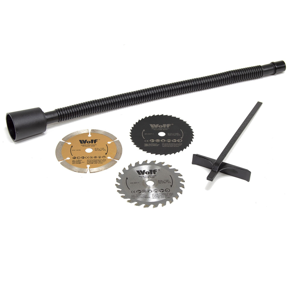 Wolf 89mm Compact Circular Saw 705w with Aluminium Mitre Base - Image 3