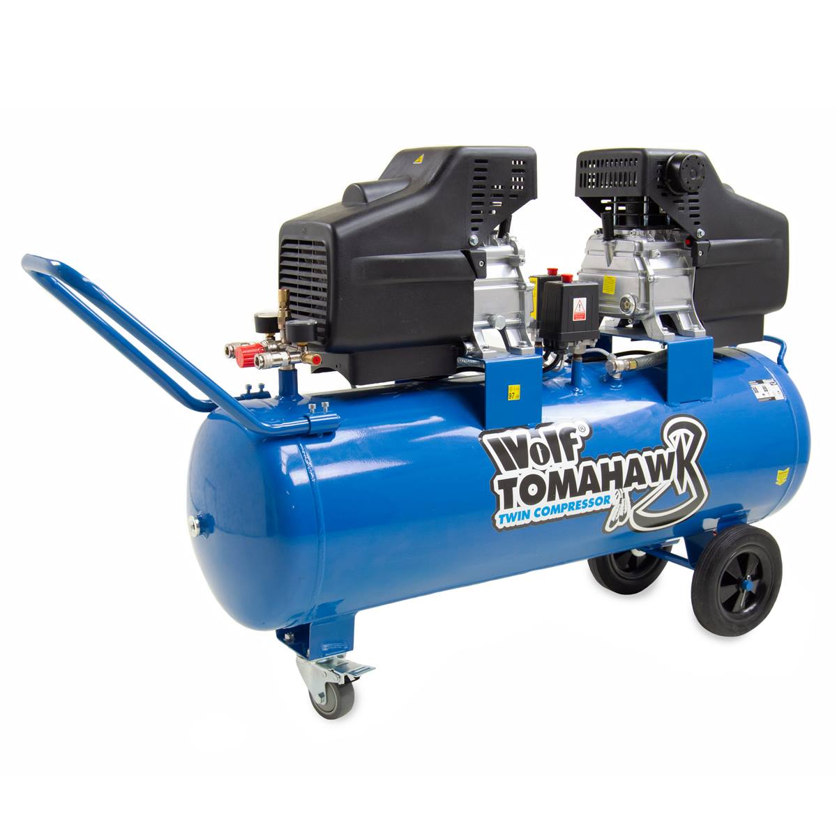 Wolf Tomahawk 100L Air Compressor 19.2 CFM 2 x 2.5HP - Image 3