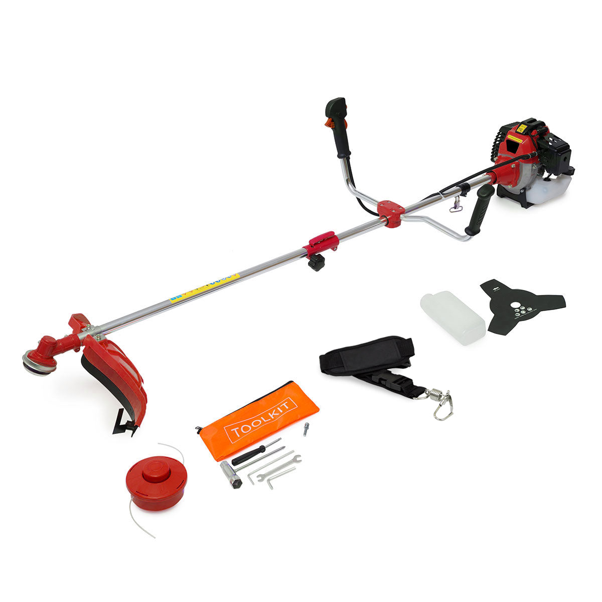 Ex Display PowerKing Big Horn 2 in 1 Petrol Grass Trimmer and Brush Cutter - Grade A