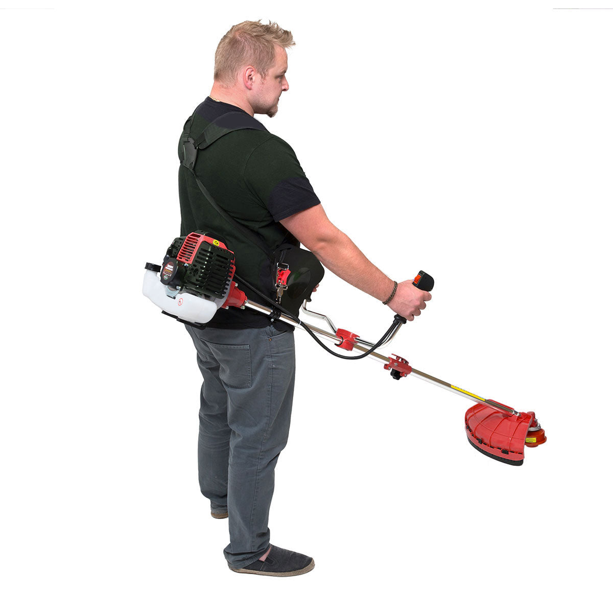 Ex Display PowerKing Big Horn 2 in 1 Petrol Grass Trimmer and Brush Cutter - Grade A