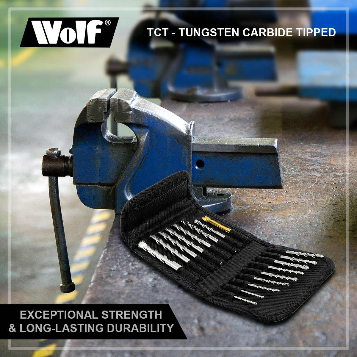 Wolf Professional 17pc Multifunction Drill Bit Set -10 Year Warranty