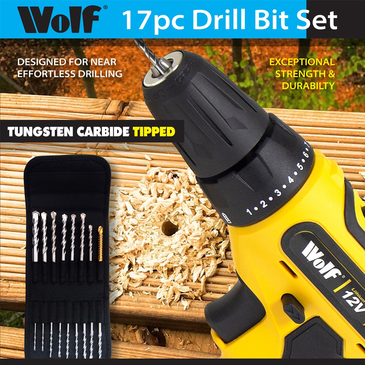 Wolf Professional 17pc Multifunction Drill Bit Set -10 Year Warranty - Image 10