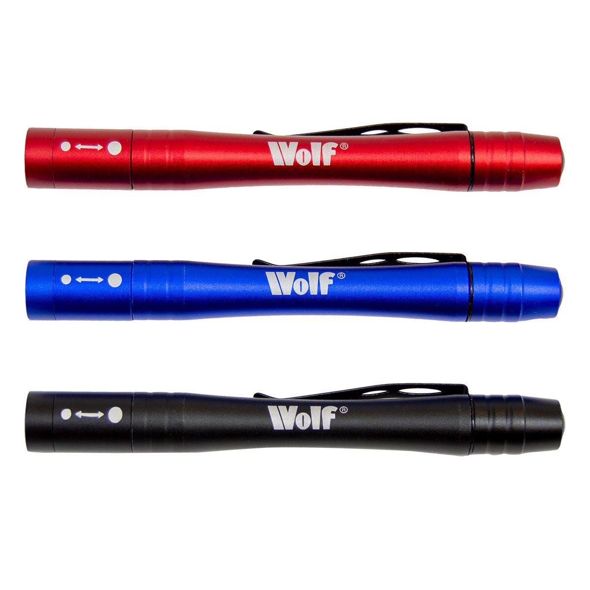 Wolf Slimline 3pc Pocket LED Torch Set - Image 1