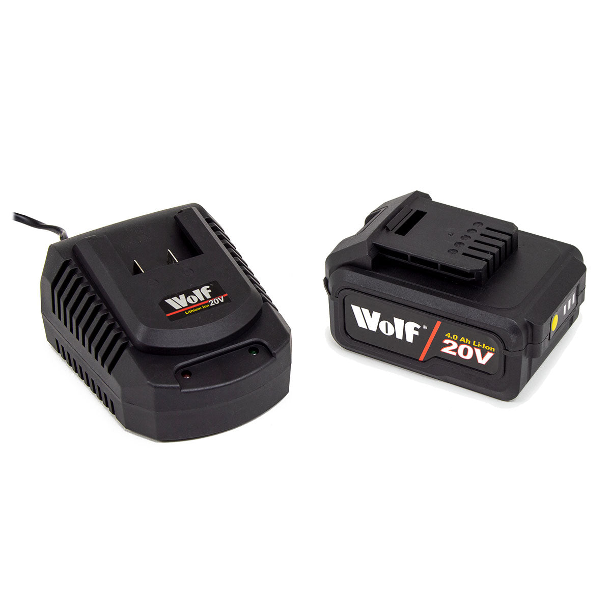 Wolf 20V 4Ahr Battery with Fast Charger