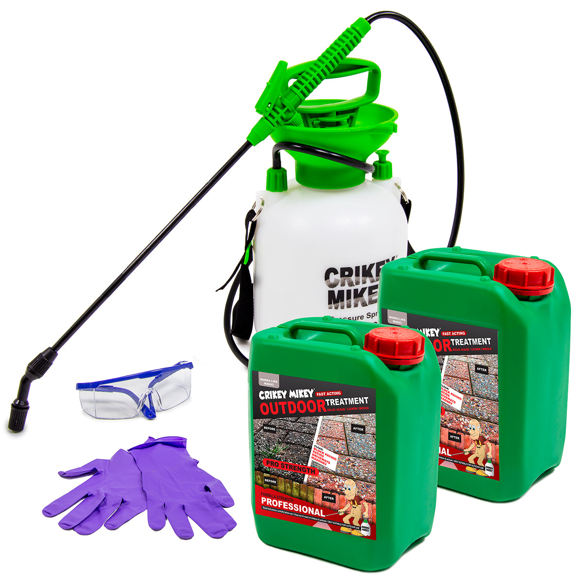 Crikey Mikey Professional Outdoor Treatment Wizard 10L Kit - Image 1