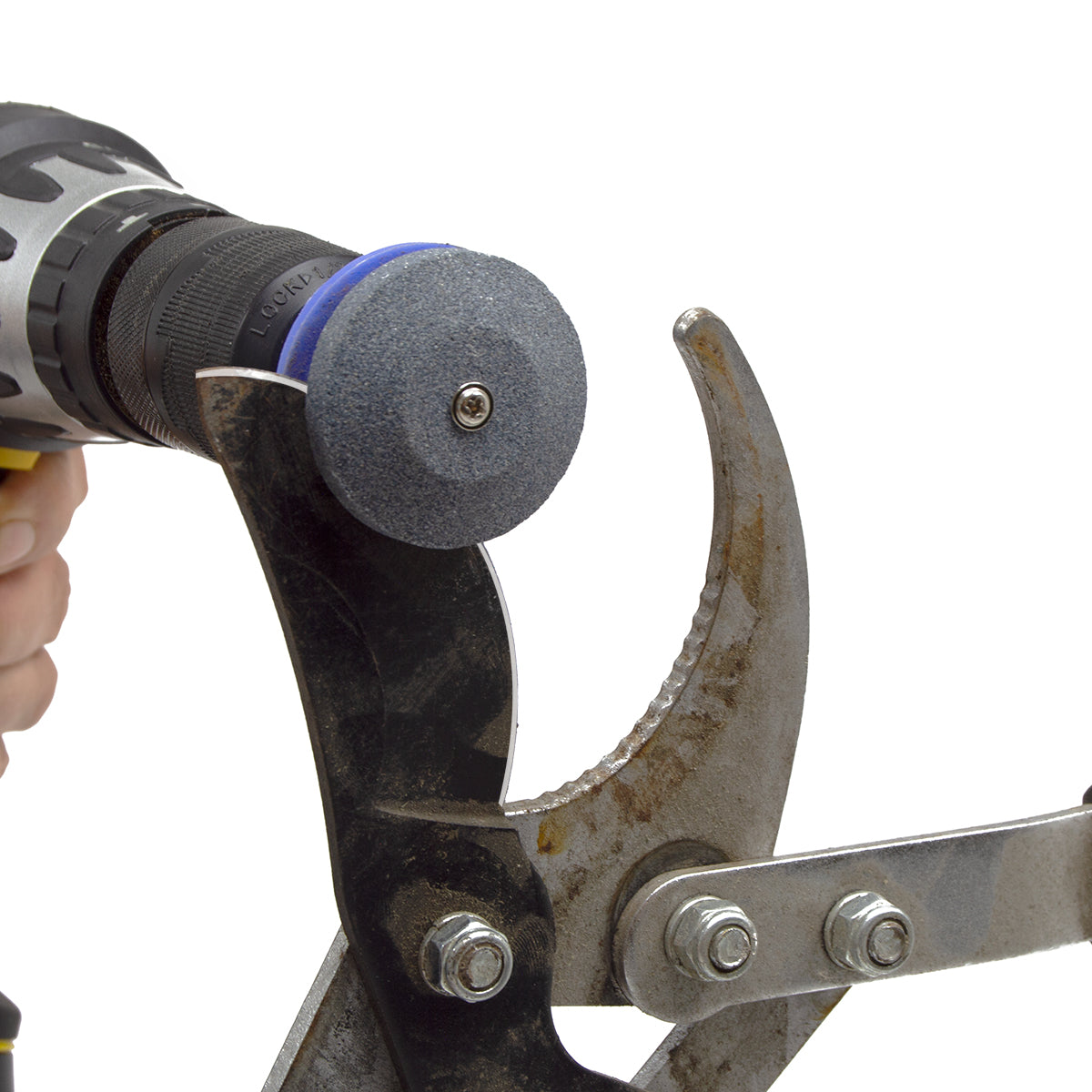 Wolf Lawn Mower Blade Sharpener Drill Attachment