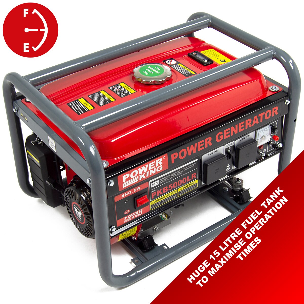 PowerKing Petrol Generator PKB5000LR 3200w 4.0kVA 7HP 4 Stroke - Image 6