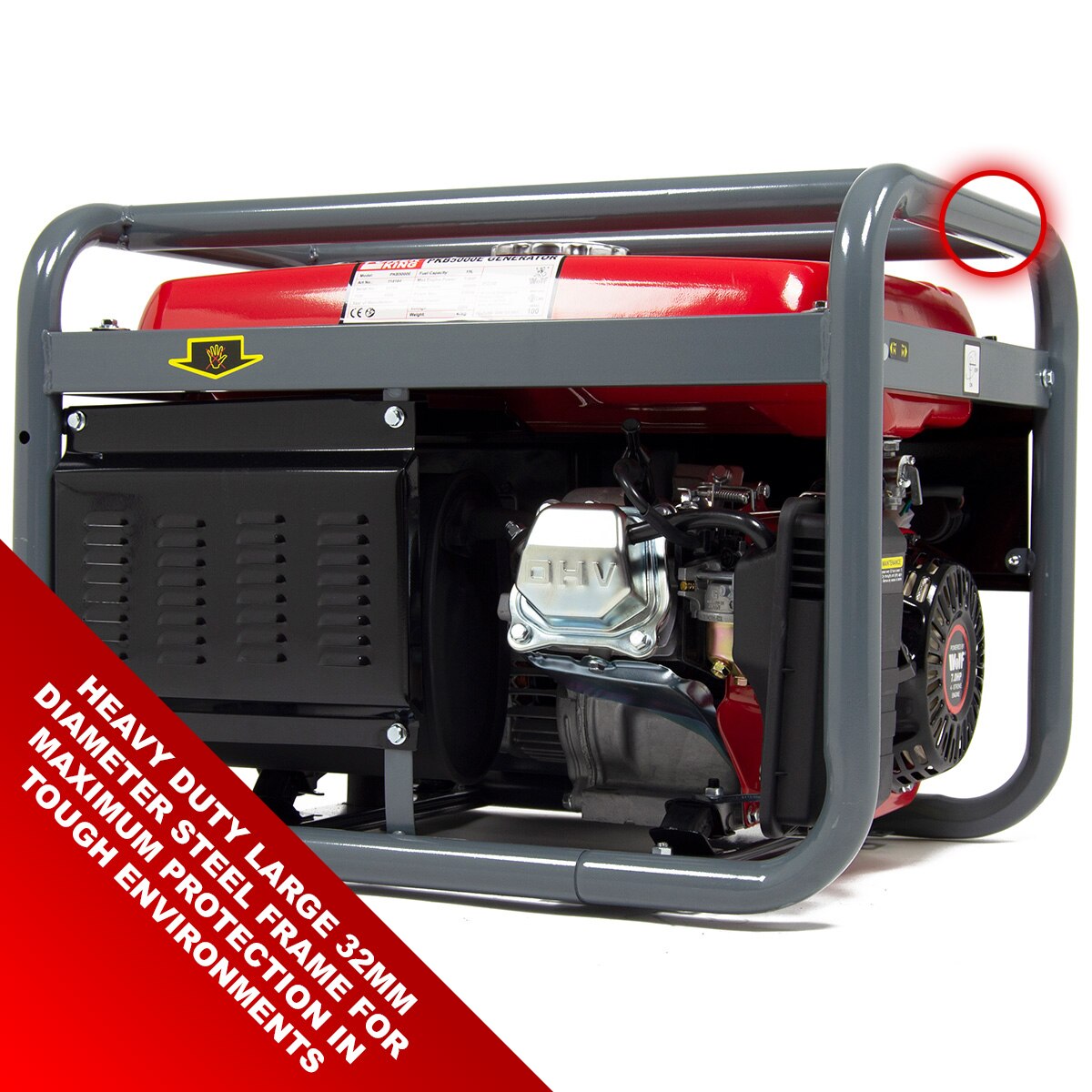 PowerKing Electric Start Petrol Generator PKB5000ES 3200w 4.0kVA 7HP - Image 4