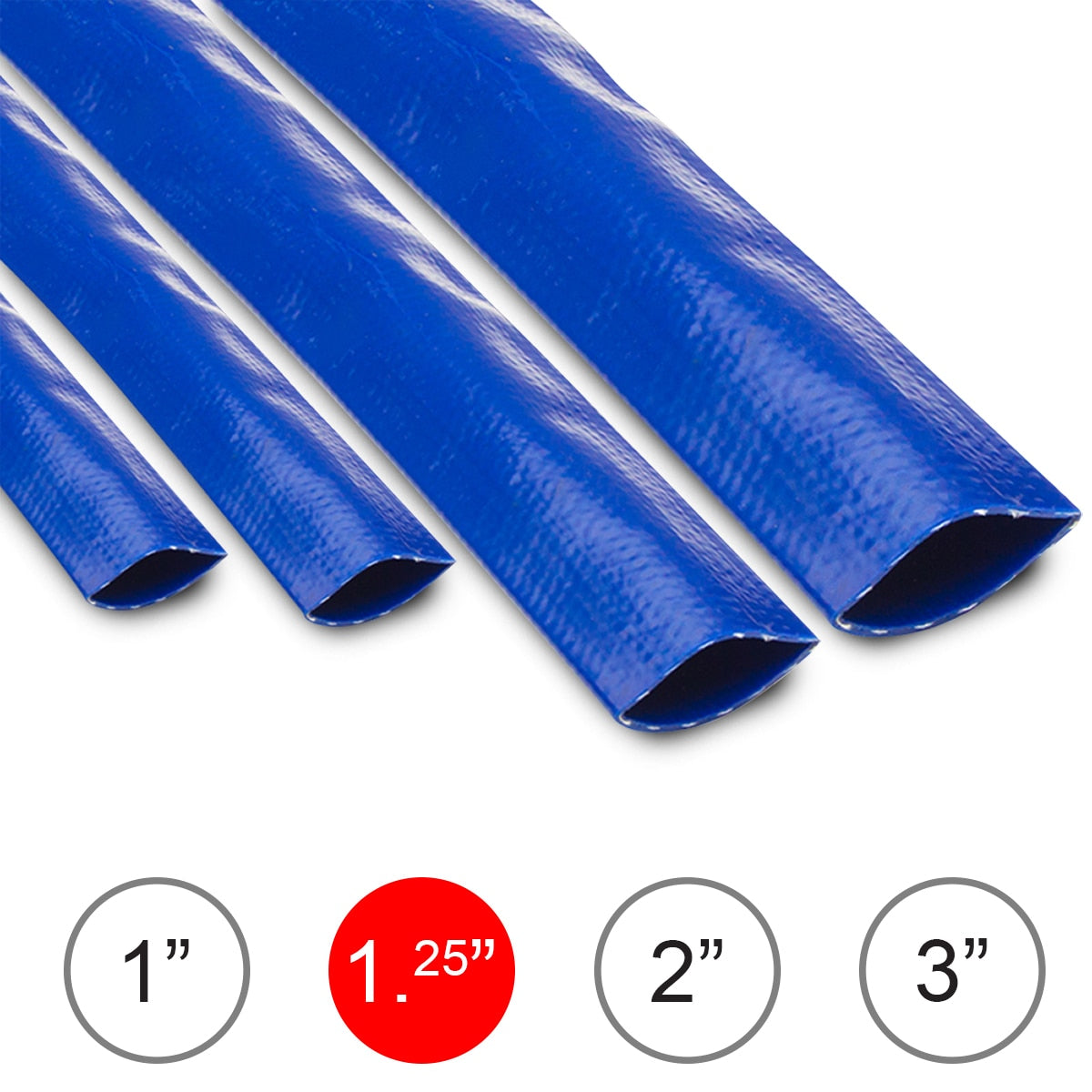 Wolf 1.25'' Layflat Water Delivery Hose - 10 Metres - Image 1