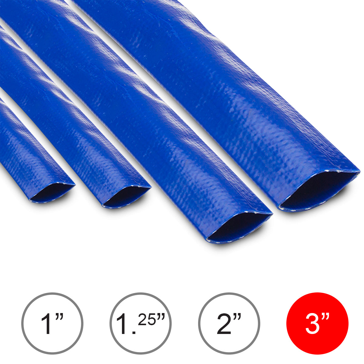 Wolf 3'' Layflat Water Delivery Hose - 10 Metres