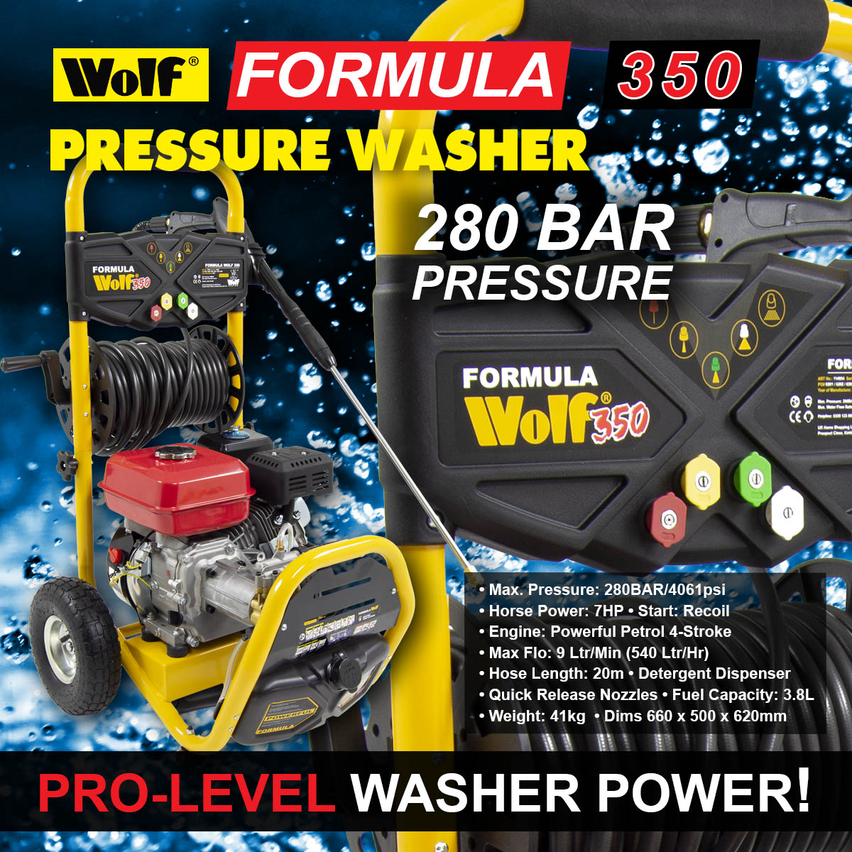 Formula Wolf 350 Petrol Pressure Washer