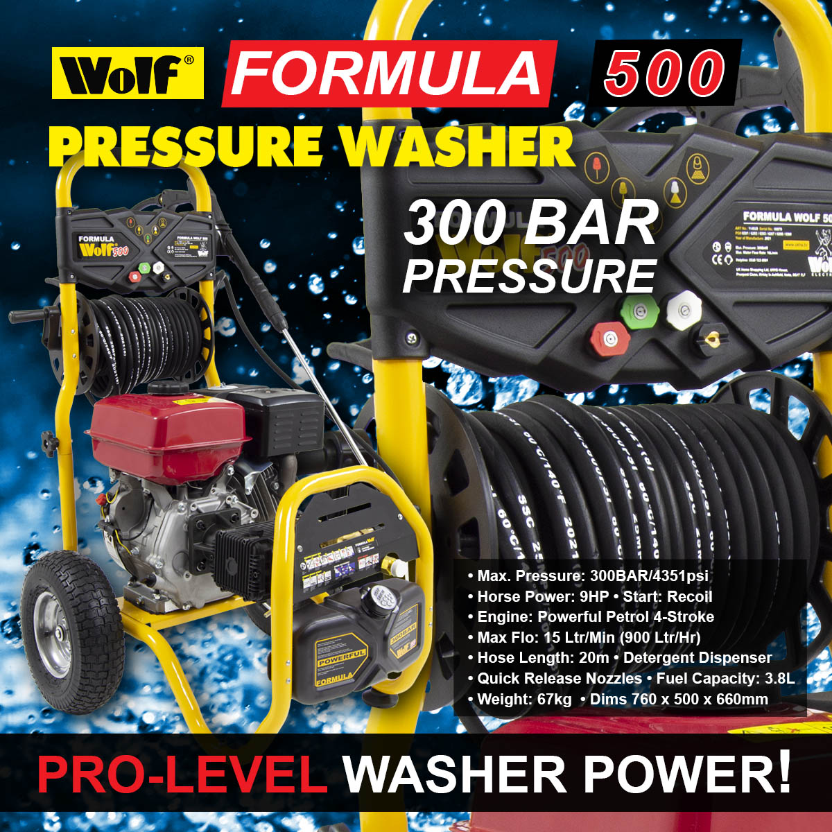 Formula Wolf 500 Petrol Pressure Washer