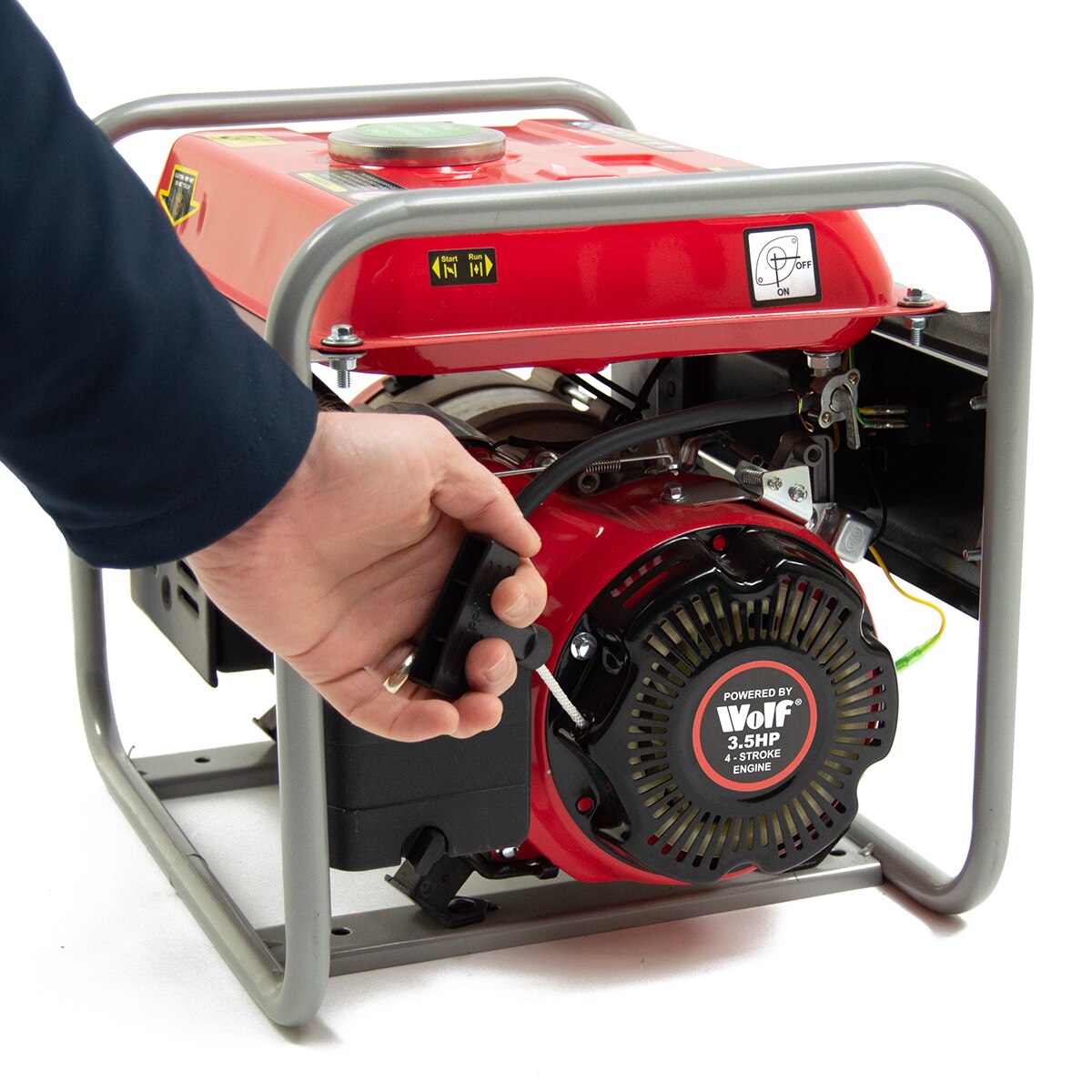 PowerKing PKB1800R Petrol Generator 1100w 1.375KVA 2.8HP 4 Stroke - Image 5