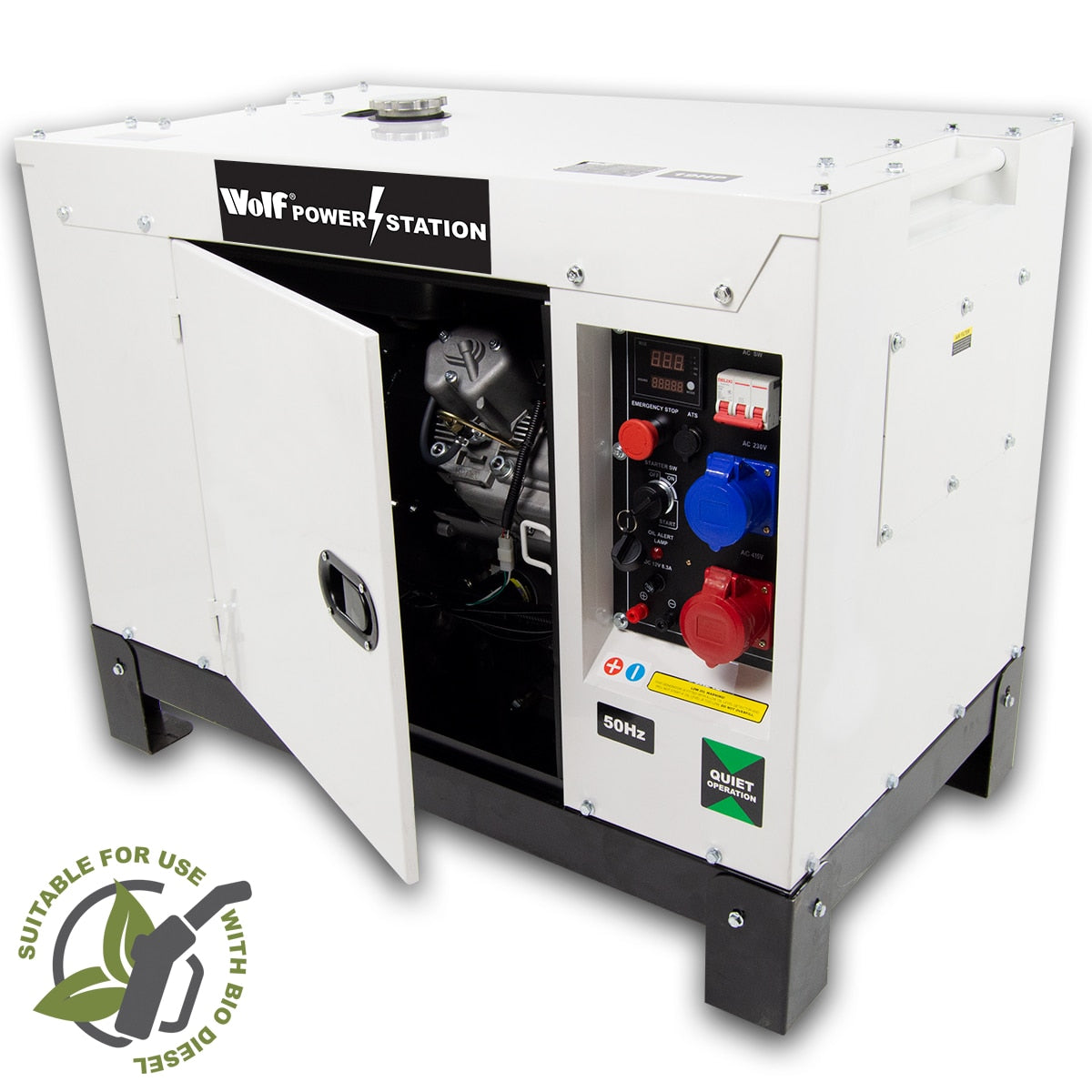 Wolf 13.75KVA POWER STATION 19HP 3 Phase Diesel Powered Generator - Image 1