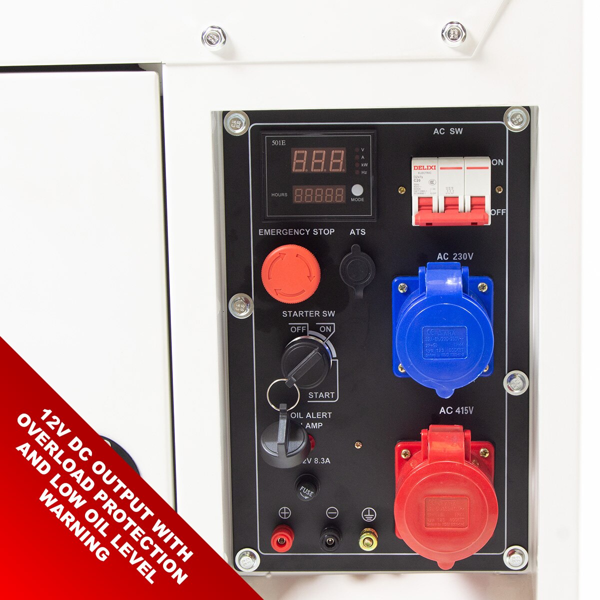 Wolf 13.75KVA POWER STATION 19HP 3 Phase Diesel Powered Generator - Image 10