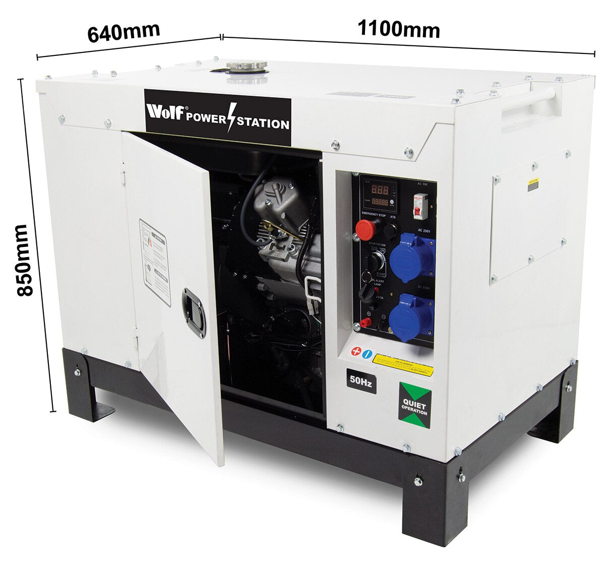 Wolf 13.75KVA POWER STATION 19HP Diesel Powered Generator - Image 6