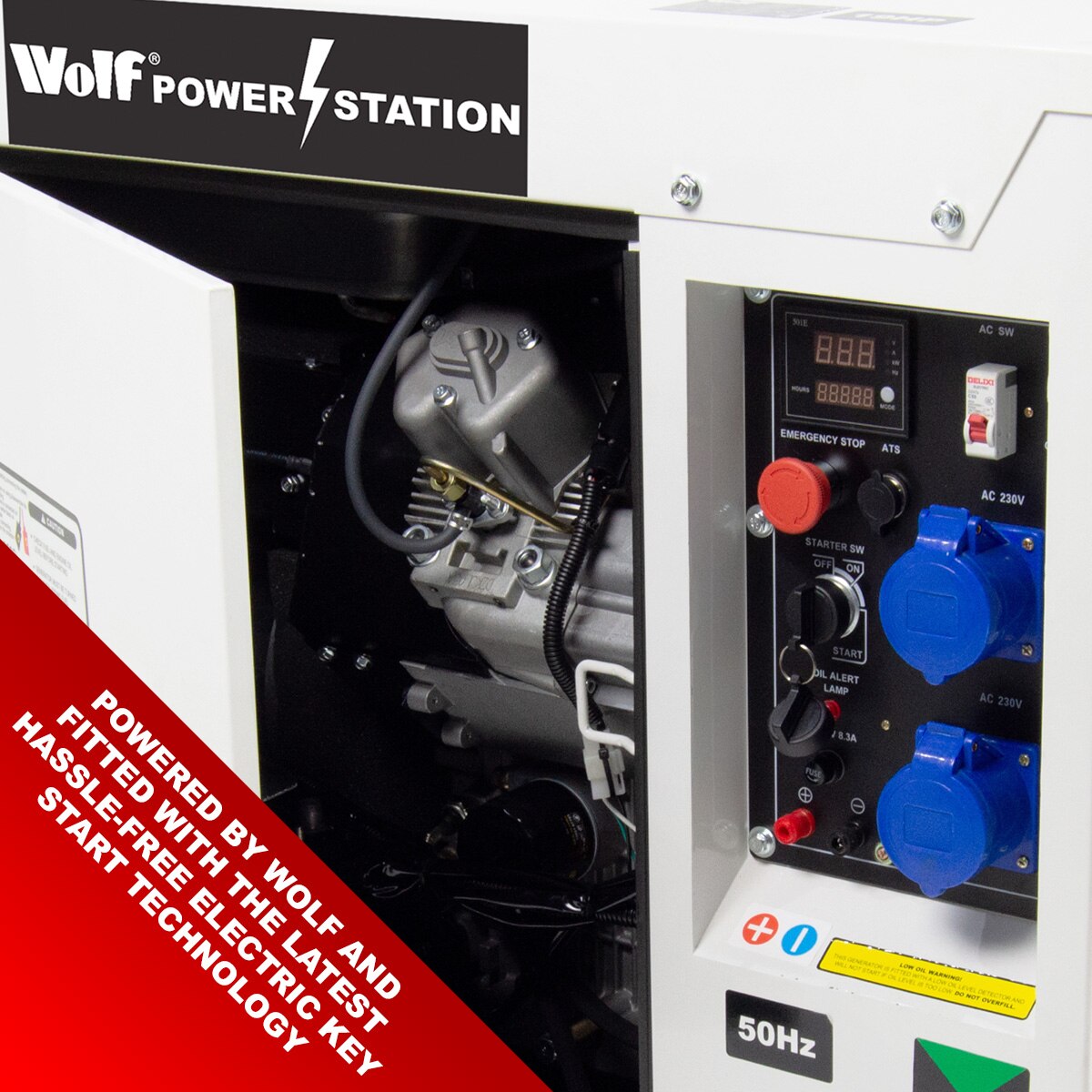 Wolf 13.75KVA POWER STATION 19HP Diesel Powered Generator - Image 8