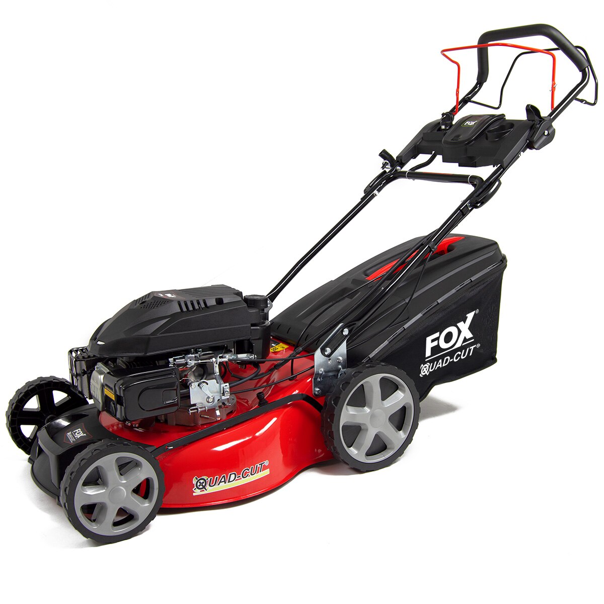 Ex Display Fox Quad-Cut 20" Electric Start Self Propelled Petrol Lawn Mower - Image 3