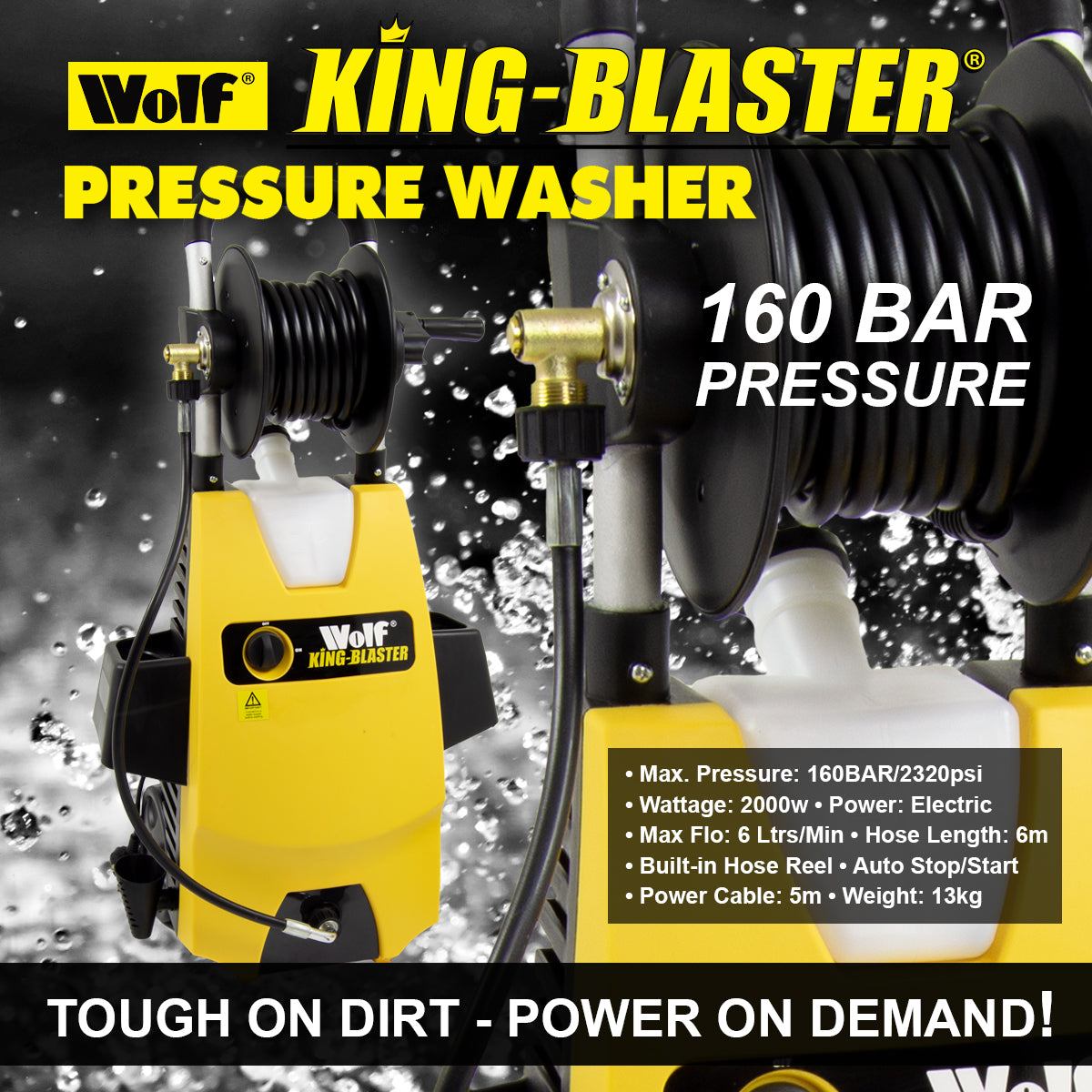 Wolf King Blaster 2 Pressure Washer 160BAR