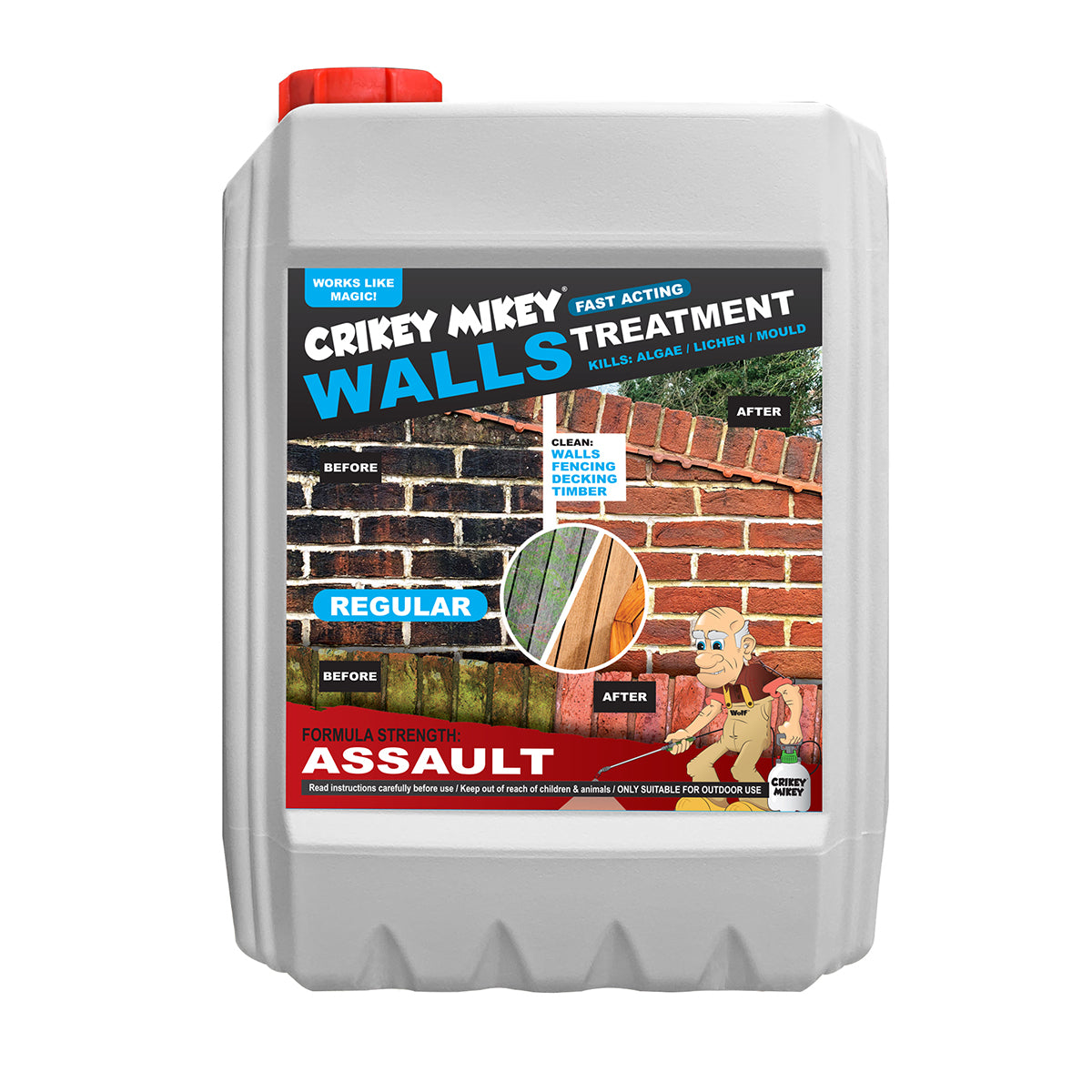 Crikey Mikey Walls Treatment Assault 10L Top Up
