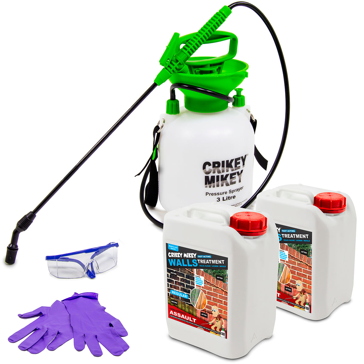 Crikey Mikey Walls Treatment Assault 10L Kit
