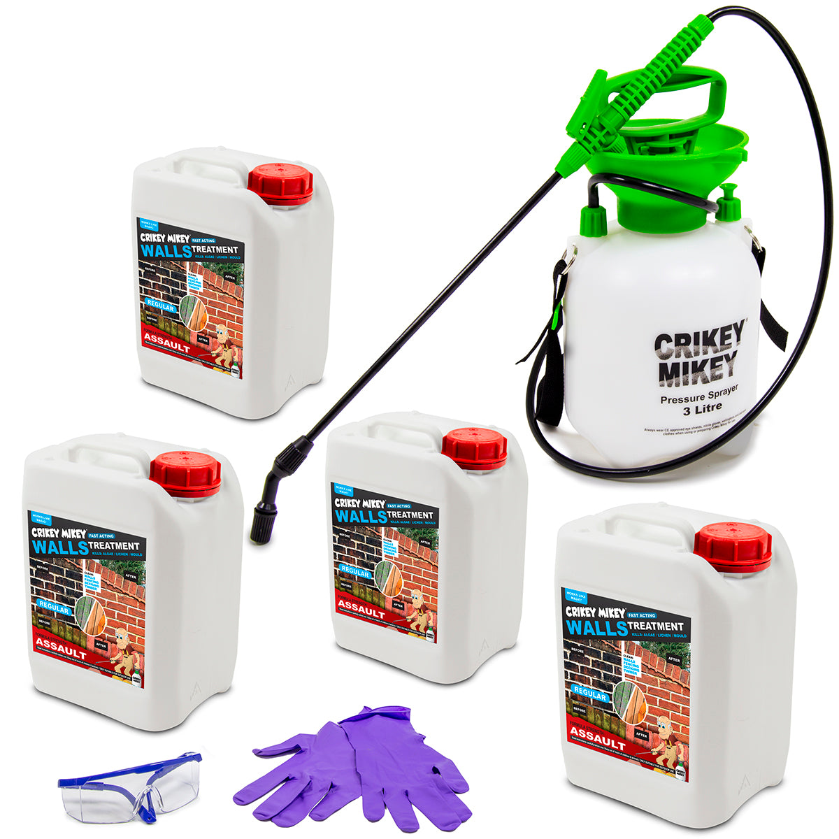 Crikey Mikey Walls Treatment Assault 20L Kit