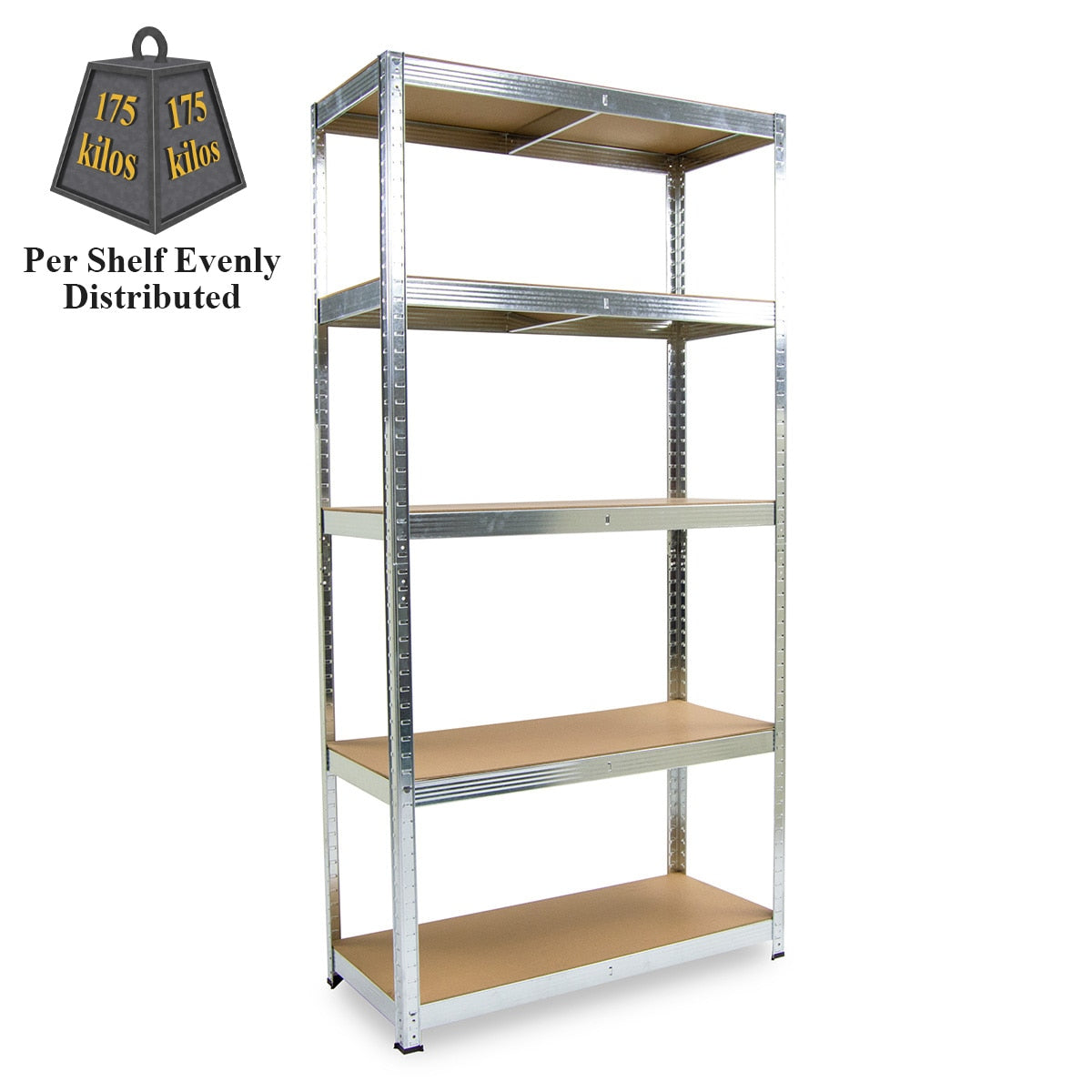 Wolf Boltless Shelving Unit 5-Tier 150x70x30cm - Image 1