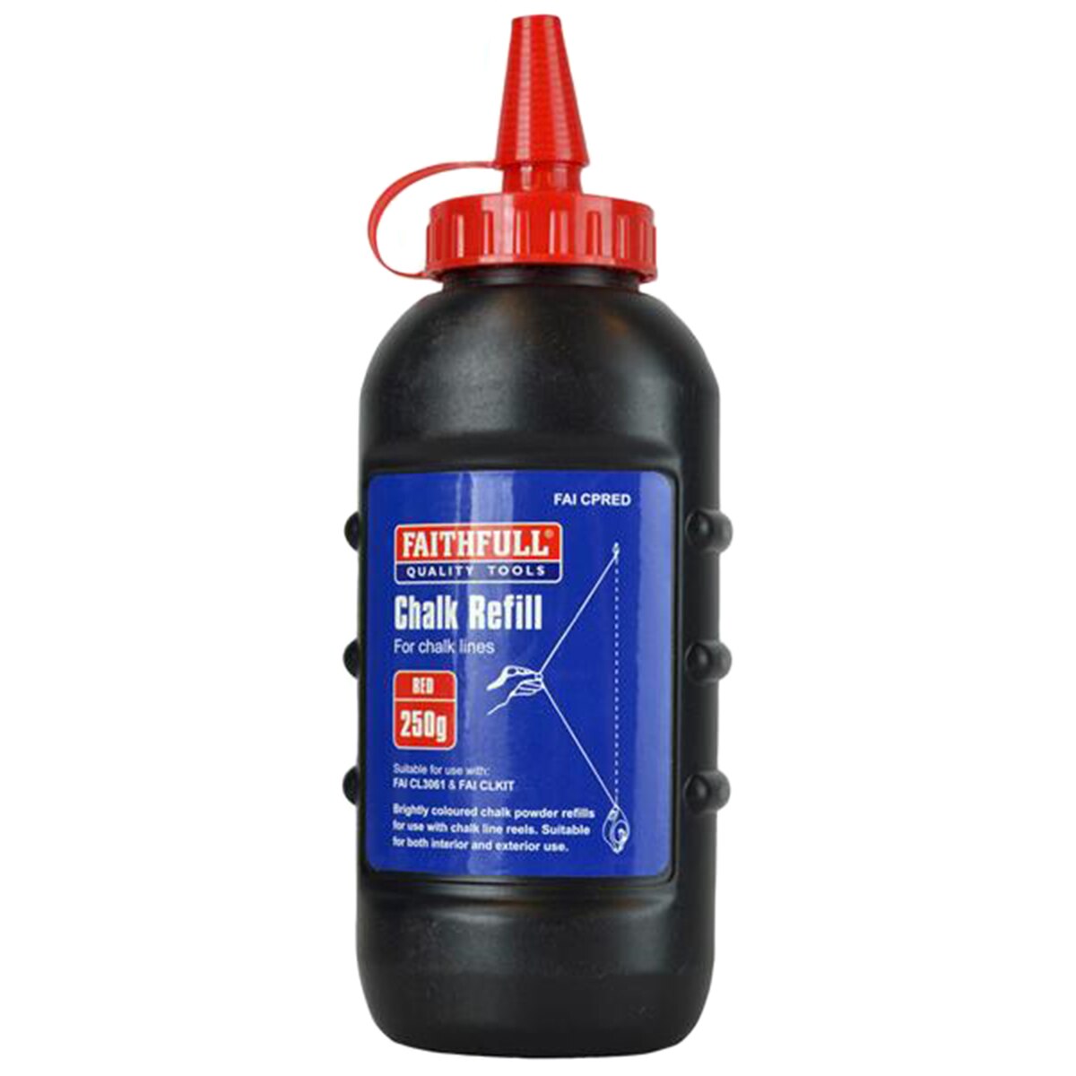 Faithfull Chalk Powder Red 250g - FAICPRED - Image 1