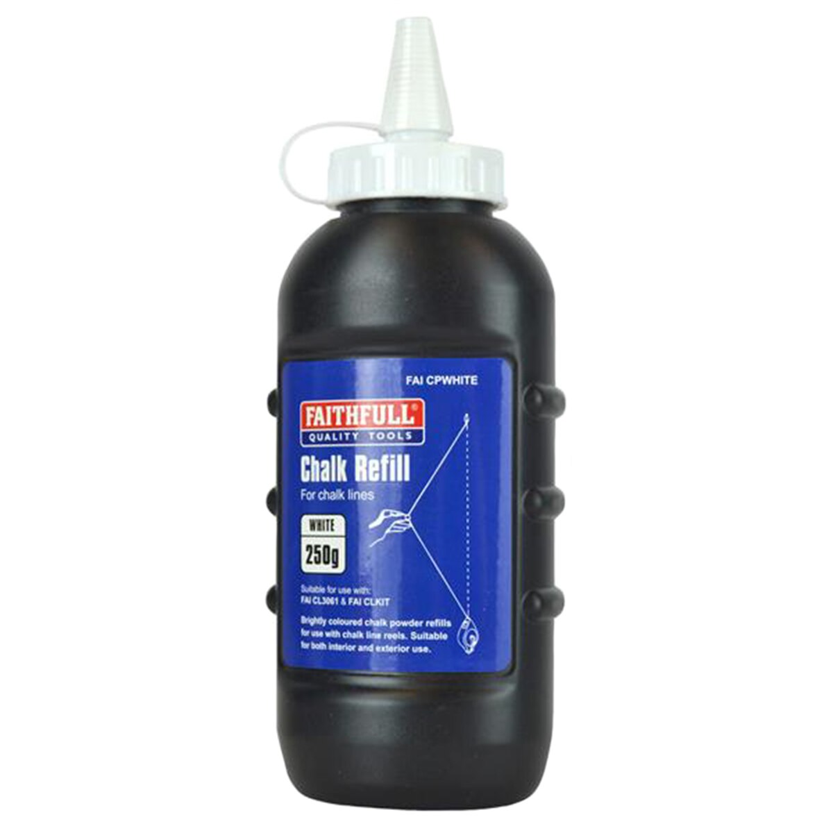 Faithfull Chalk Powder White 250g - FAICPWHITE - Image 1