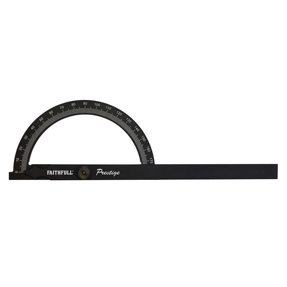 Faithfull Prestige Angle Gauge Black Aluminium 150 x 270mm - FAIGAUGECNC - Image 1
