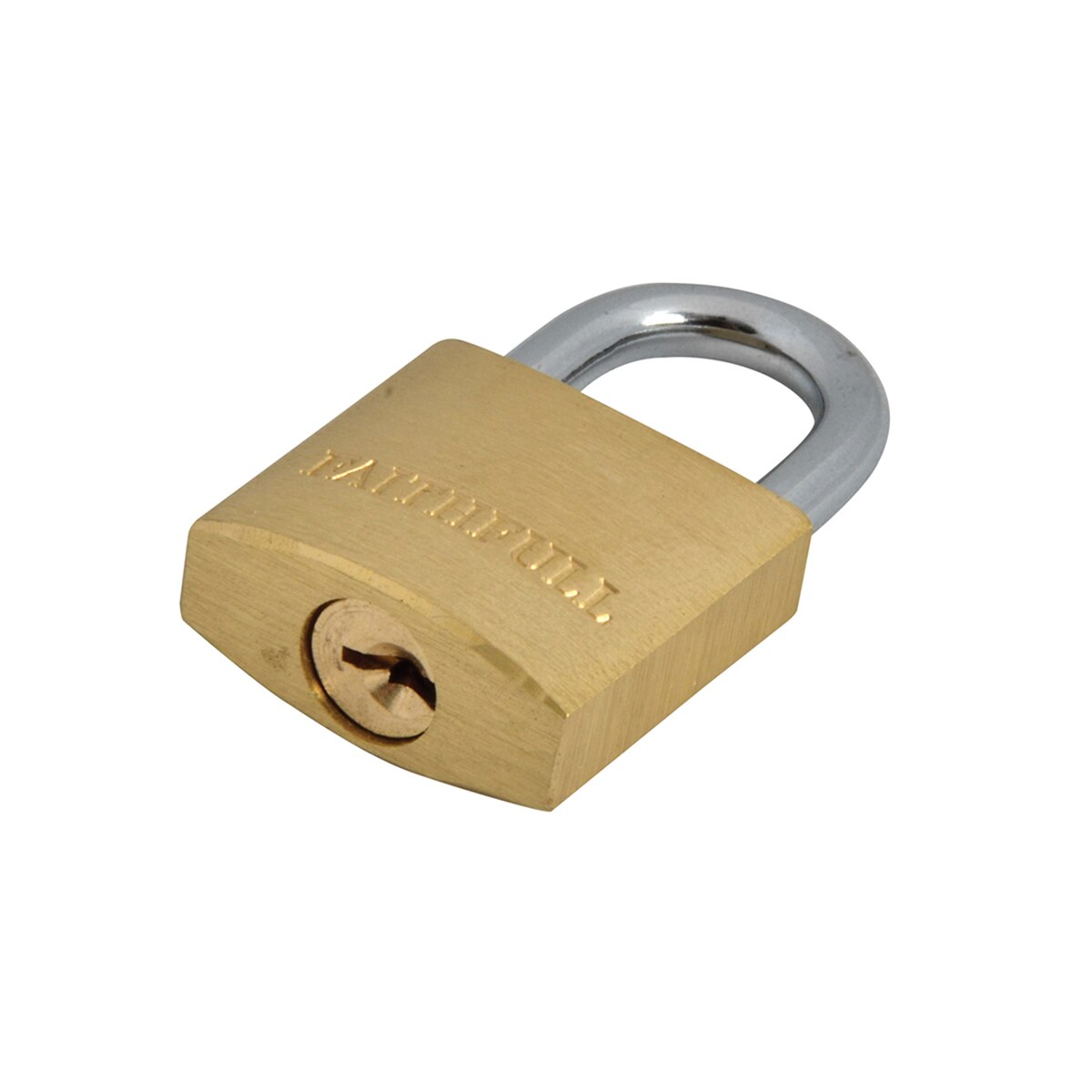 Faithfull Brass Padlock 25mm 3 Keys - FAIPLB25 - Image 3