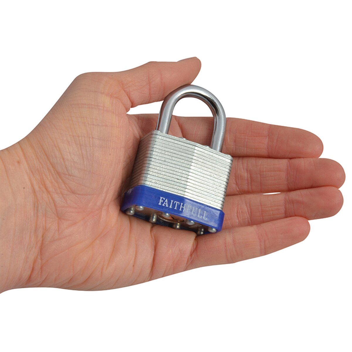 Faithfull Laminated Steel Padlock 40mm 3 Keys - FAIPLLAM40 - Image 4