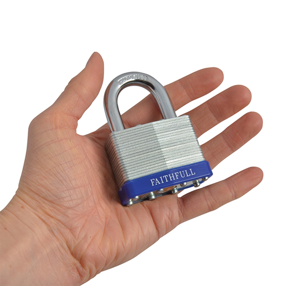 Faithfull Laminated Steel Padlock 50mm 3 Keys - FAIPLLAM50 - Image 4