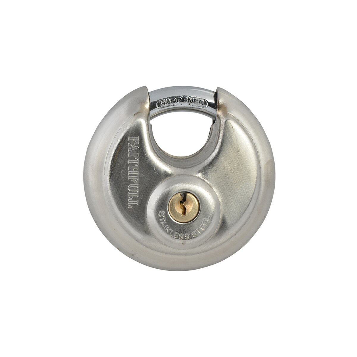 Faithfull Stainless Steel Discus Padlock 70mm - FAIPLSS70DIS - Image 3
