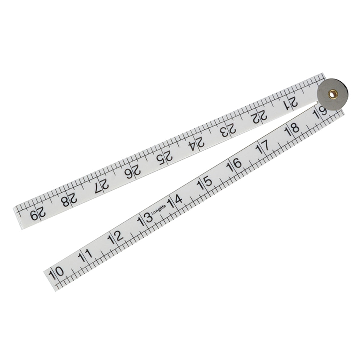 Faithfull Folding Rule White ABS Plastic 1m / 39in - FAIRULEFOLDW - Image 1