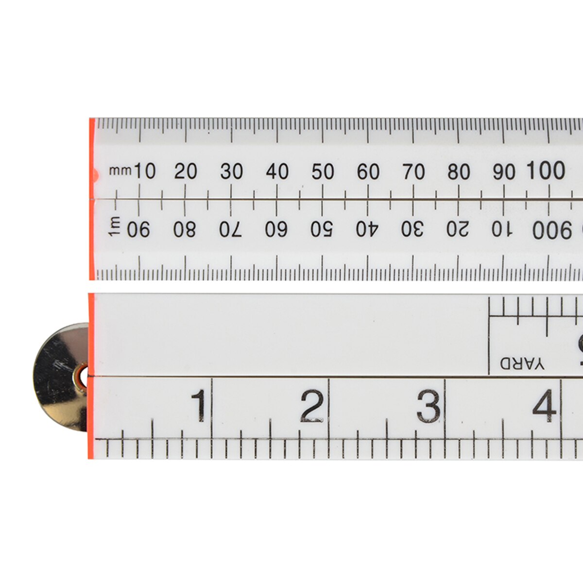 Faithfull Folding Rule White ABS Plastic 1m / 39in - FAIRULEFOLDW - Image 2