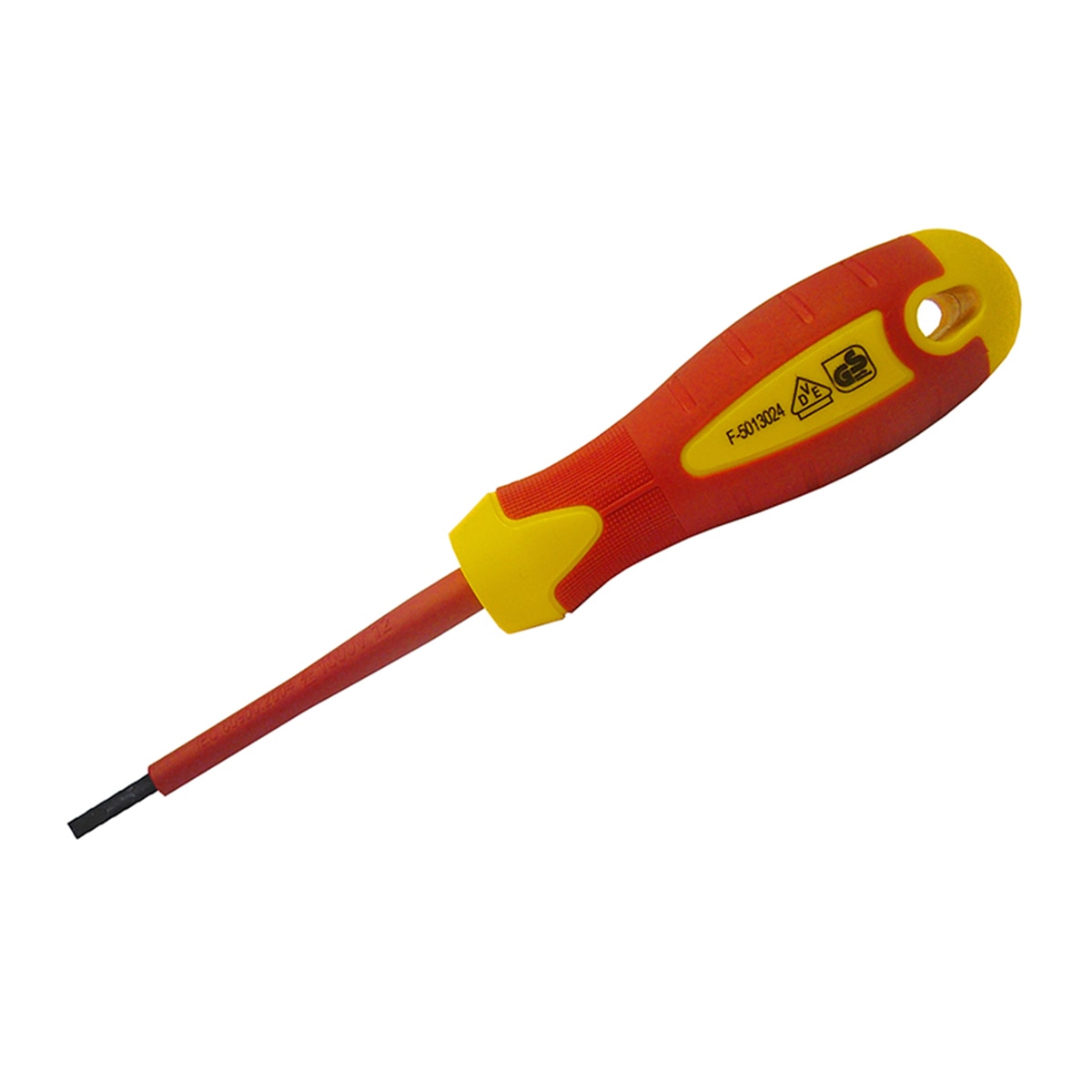 Faithfull VDE Soft Grip Screwdriver Parallel Slotted Tip 4.0 x 100mm - FAISDVDE40 - Image 1
