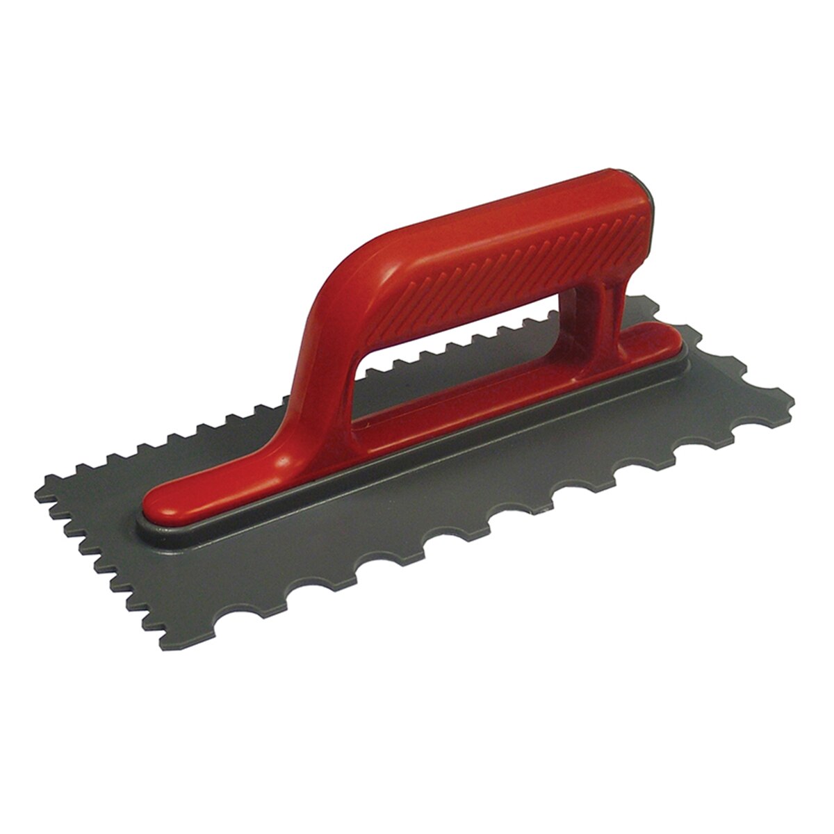 Faithfull Notched Trowel V 4mm & Round 7mm Plastic Handle 11 x 4.1/2in - FAISGTNOTP - Image 2