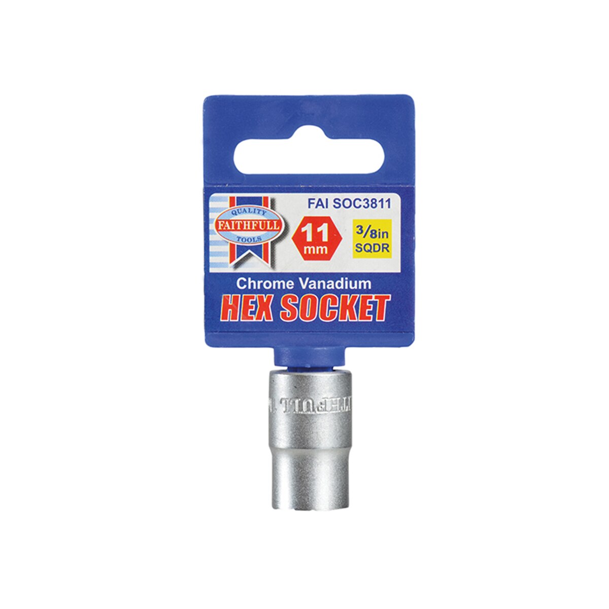 Faithfull Hexagon Socket 3/8in Drive 11mm - FAISOC3811 - Image 2