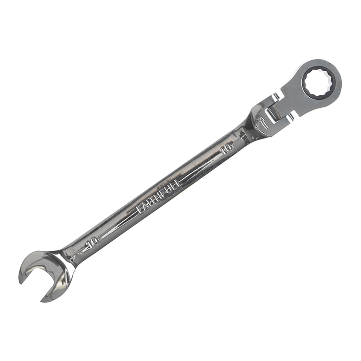 Faithfull Ratchet Combination Spanner Flex Head CV 10mm - FAISPARAT10 - Image 1