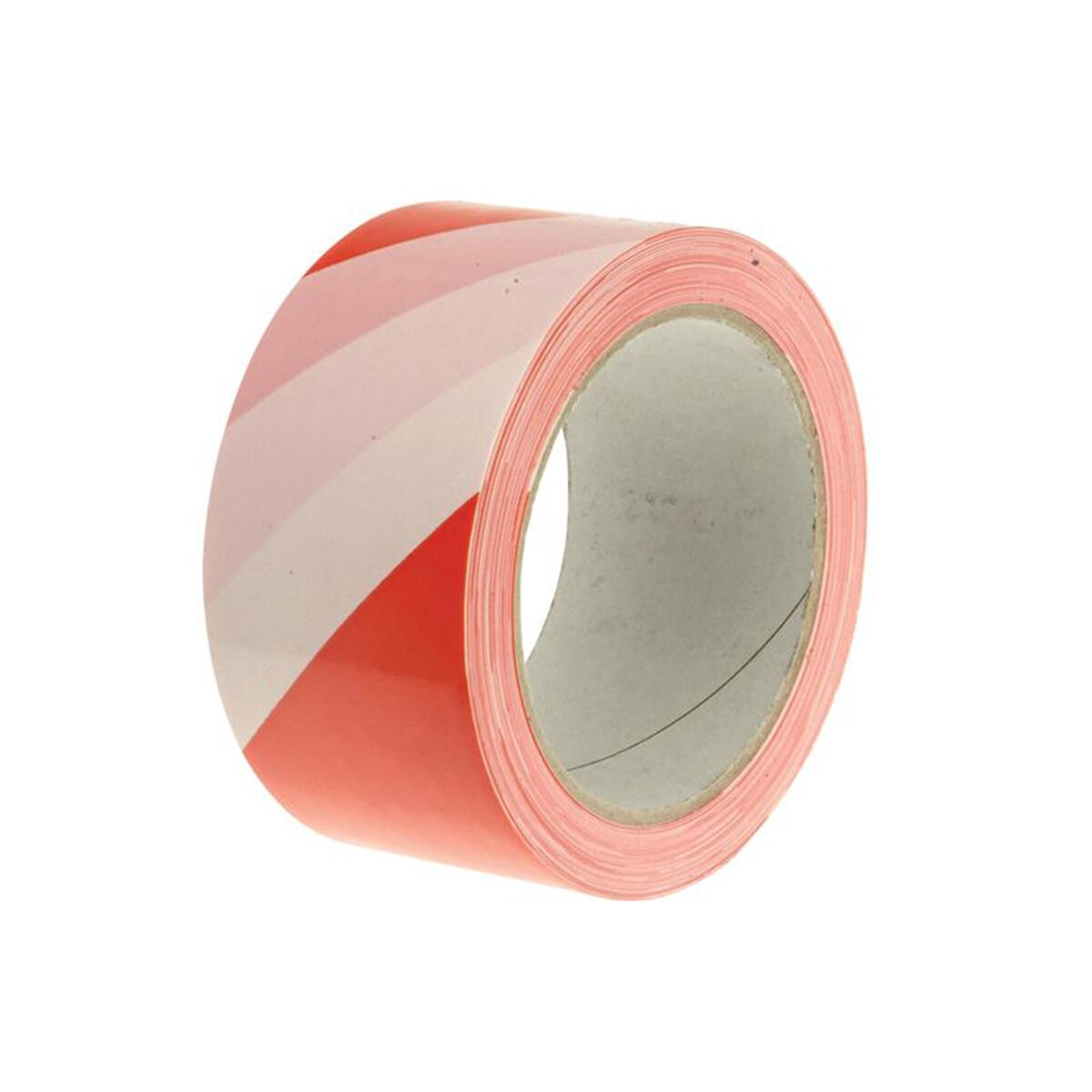 Faithfull Economy Self-Adhesive HazardÊTapeÊRed/White 50mm x 33m - FAITAPEHAZER - Image 1